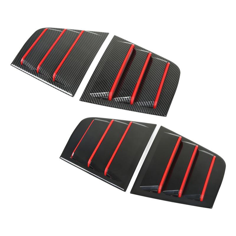 Side Window Louver Rustproof Simple tallation Anti Scratch Air Vent Scoop Shades Cover Blind 1 Pair Professional for Car