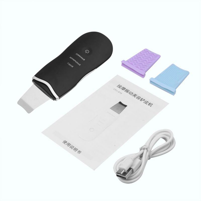 Épurateur de peau à ultrasons, Machine de nettoyage en profondeur du visage, chargement USB, outils de soins, appareil de beauté, gommages par vibrations, lifting du visage, soins de la peau