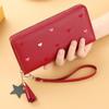 Korean Large Capacity Wallet Long Tassel Clutch Bag Ins Women's Long Wallet  Students