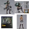 Attack On Titan Figma 15cm PVC Aksiyon Figürü Modeli Levi Eren Mikasa