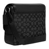 Coach Sprint 25 Signature Jacquard Pebble Leather And Smooth Calfskin Crossbody Bag Medium Women crossbody bag Black CE534-JIBLK
