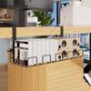 Under Desk Cord Organizer Bathroom Room Toilet Rack Organizers for Tray Wall Hanging Basket