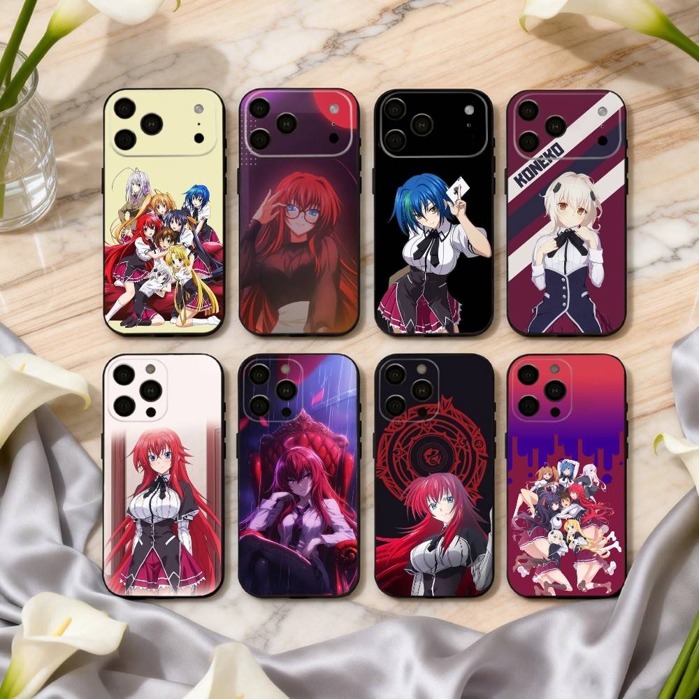 Anime E-Ecchi H-High S-School DxD Phone Case For iPhone 17pro, 16,15,14,13,12,11 X XR Plus,Others Soft Black Cover