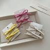 Charming Candy Color Leather Bow Hair Clip for Girls