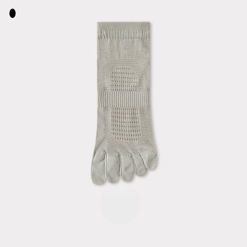 Socks Men's Solid Colour Spring and Summer Thin Mesh Men's Boat Socks Cotton Anti-odour Split-toe Socks Sweat-absorbing Breathable Five-finger Socks