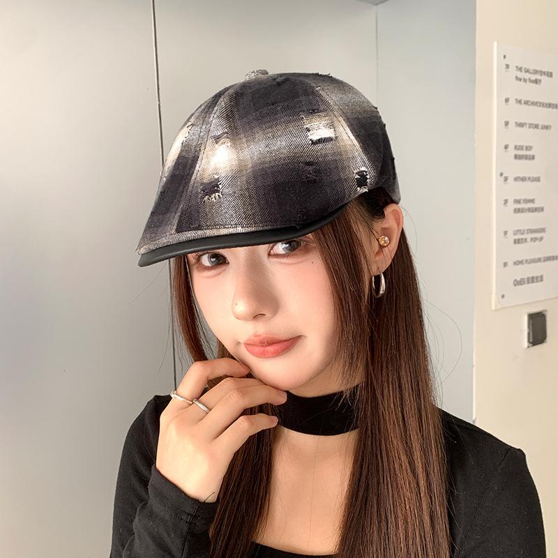 Retro Anti-duck Tongue Beret Children Summer Painter Newsboy Hat Simple Versatile Face Small Forward Hat
