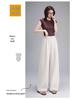 Curved Knife High-Waisted Wide-Leg Pants for Women - Spring/Autumn 2026 Casual Loose Drape Style