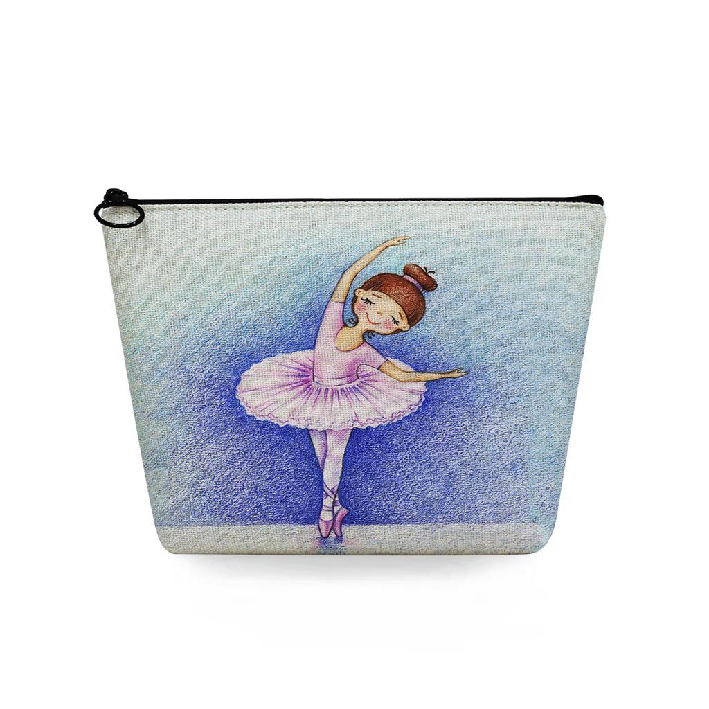 Women Ballet Girl Print Cosmetic Bag Toiletries Organize Travel Storage Case  6368