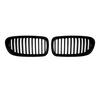2PCS Car Front Bumper Hood Grilles Single And Double Line Style Upper Racing Grills Accessory For BMW 5 Series F10 F11 2011-2017