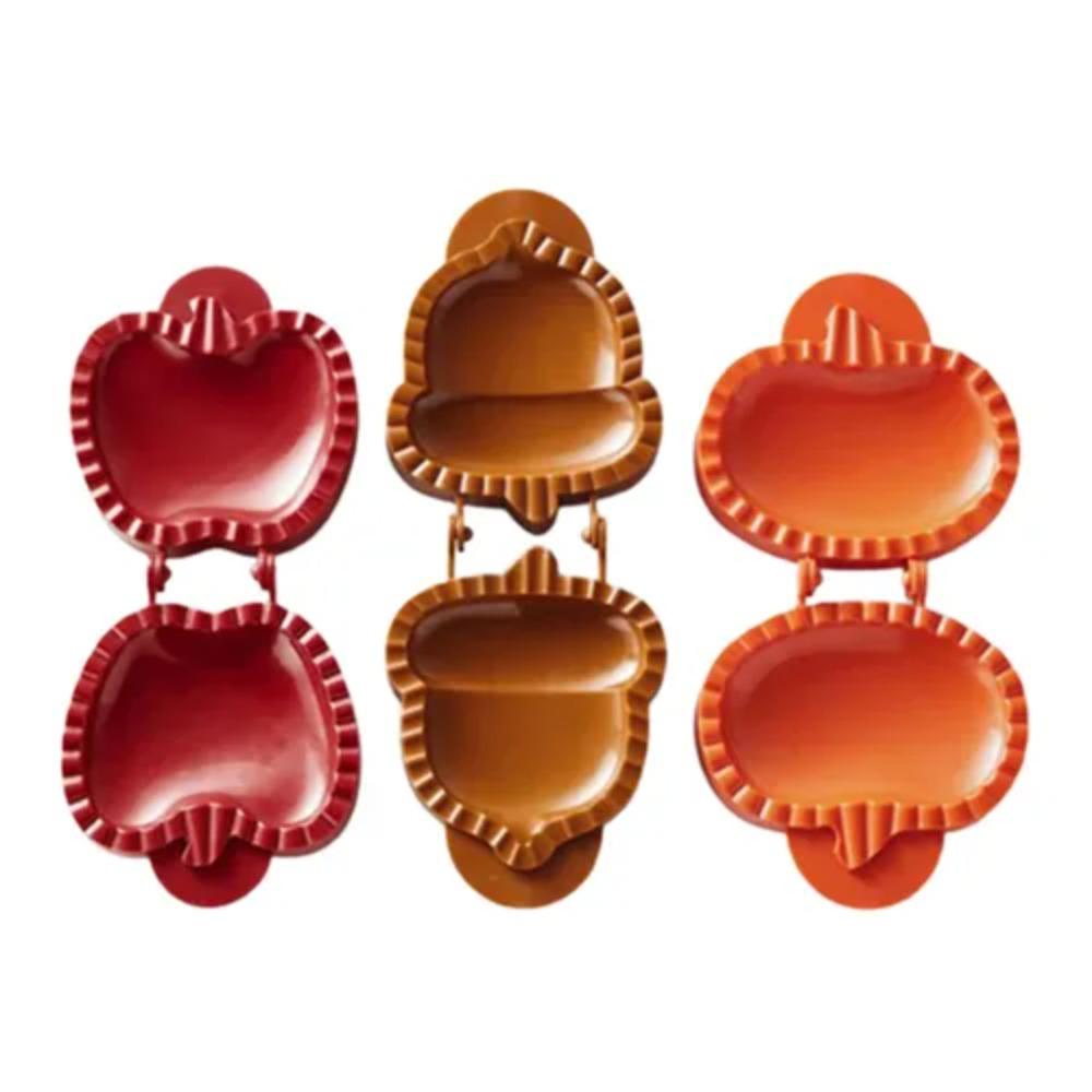 Imprint Clearly Fall Hand Pie Molds Set Pumpkins Hazelnuts Pie Top Cutter Pie Maker  Christmas