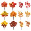 Autumn Leaf Plant Bouquet Artificial Maple Leaf Fake Fallen Leaves Rattan Simulated Maple Leaf Garland Thanksgiving Decoration
