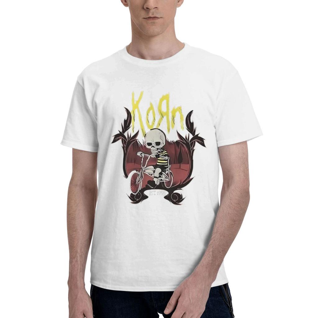 KORN RIDING THE HOOD 100 Cotton Casual Breathable Confortable Cute Designer Clothes Men Men TShirt