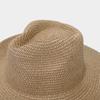 Boho-Chic Handcrafted Straw Cowboy Hat with Blue Accents - Breathable, Lightweight & Stylish for Women