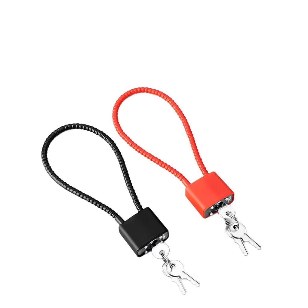 Mini-Stahldraht-Vorhängeschloss mit Schlüssel - Diebstahlsicheres kleines Schloss für Türen und Ketten