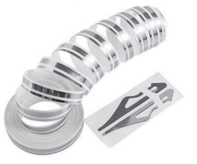 Fita Adesiva Pinstripe Pinstripe de 12mm Vinil Adesivo de Carro Steamline Branco