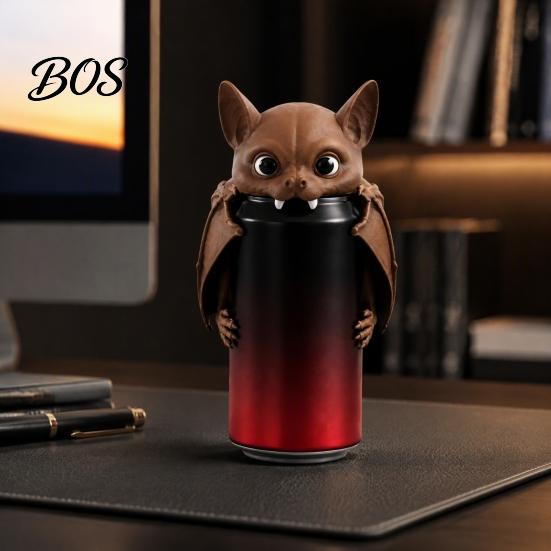 Energy Drink Accessories Bat Can Cover Soda Cap, 3D Printed Dust Beverage Lid for Standard Cans, Camping Covers Reusable Funny Shaped Beer Protector