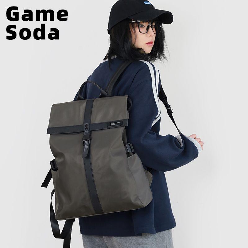 

Video Game Soda Large Capacity Work Clothing Backpack Men s Computer Briefcase High School and College Student Schoolbag Women s Travel Backpack Army Gray