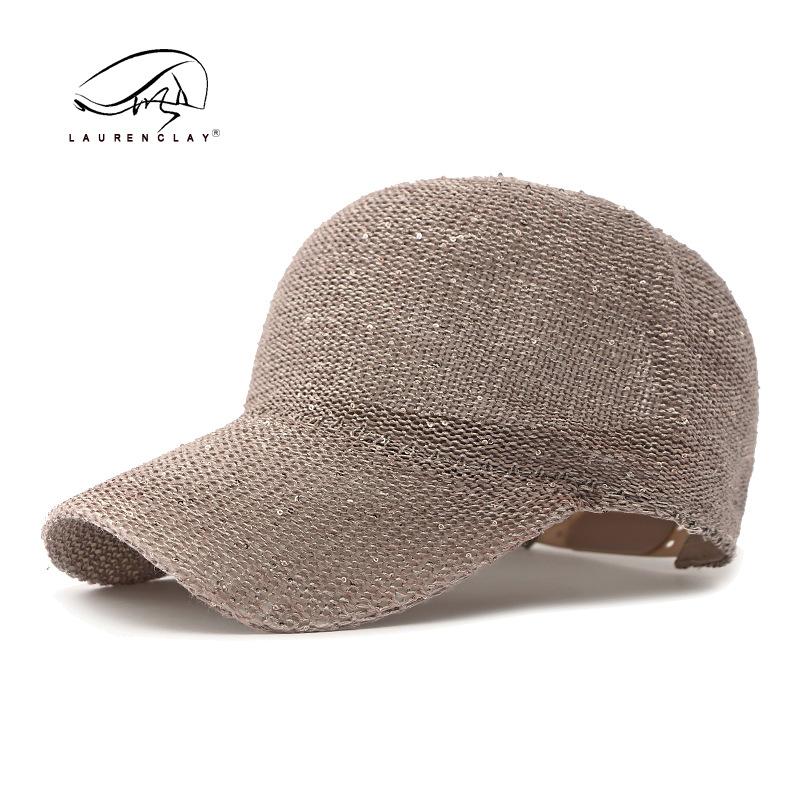 Fashion sequined mesh cap summer breathable hard mesh baseball cap women's outdoor sunscreen visor versatile