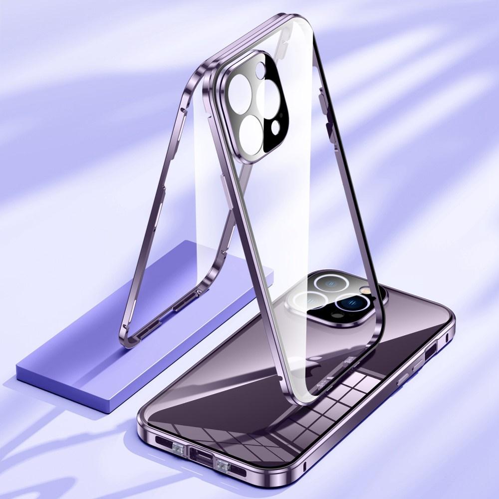 iPhone 14 Pro Max Case, Magnetic Dual Glass, Purple