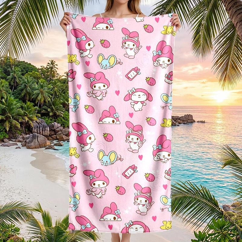 Large Beach Towel Quick Dry Absorbent Towel For Beach IndoorMy Melody
