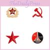 Star Fivepointed Unique Scythe Pin Made From Durable Alloy With Vibrant Finish Enamel