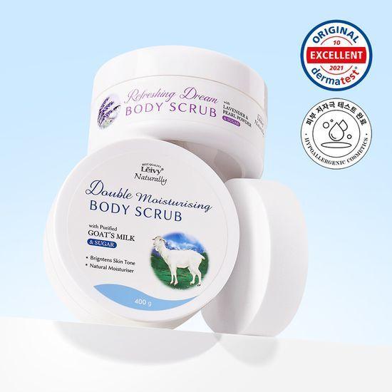 Low-irritation Leivy Body Scrub 400g (Choose 1 of 3 Types from the Special Offer or Individual Items) (Special offer/Goat Milk/Lavender)