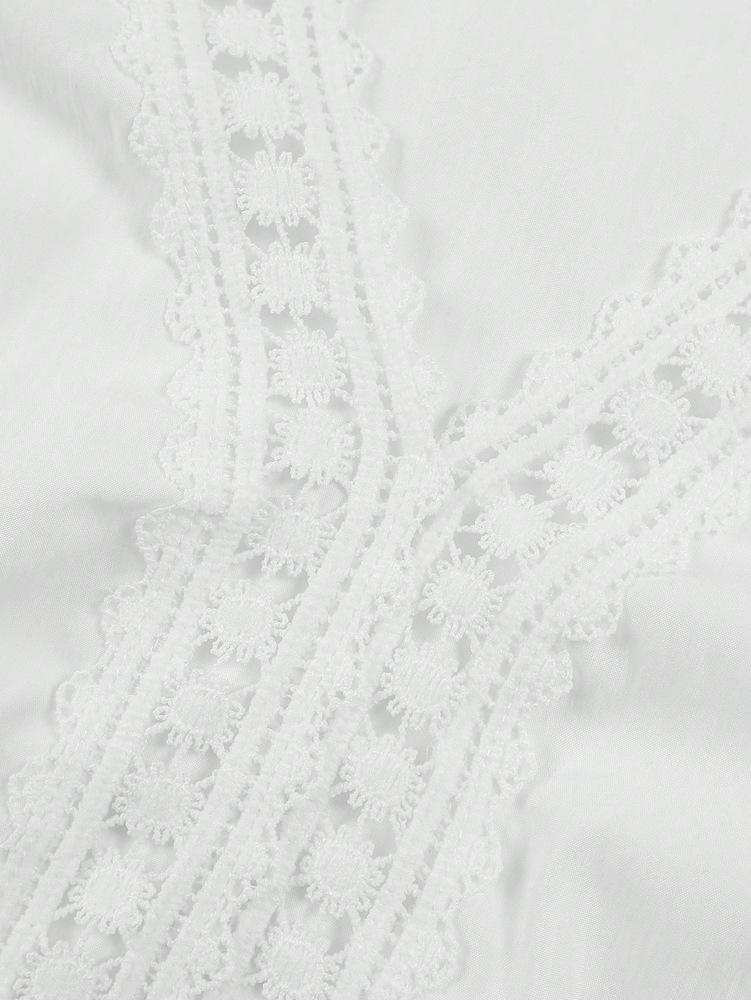 Spring/Summer 2026 Women's Elegant Puff Sleeve Ruffle Blouse