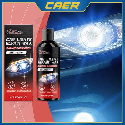 Auto Scheinwerfer Restaurierung Polierpaste Oxidation entfernen Kratzer Reparatur Schmutz Reiniger Scheinwerfer Aufbereitung Creme 100g Autopflege