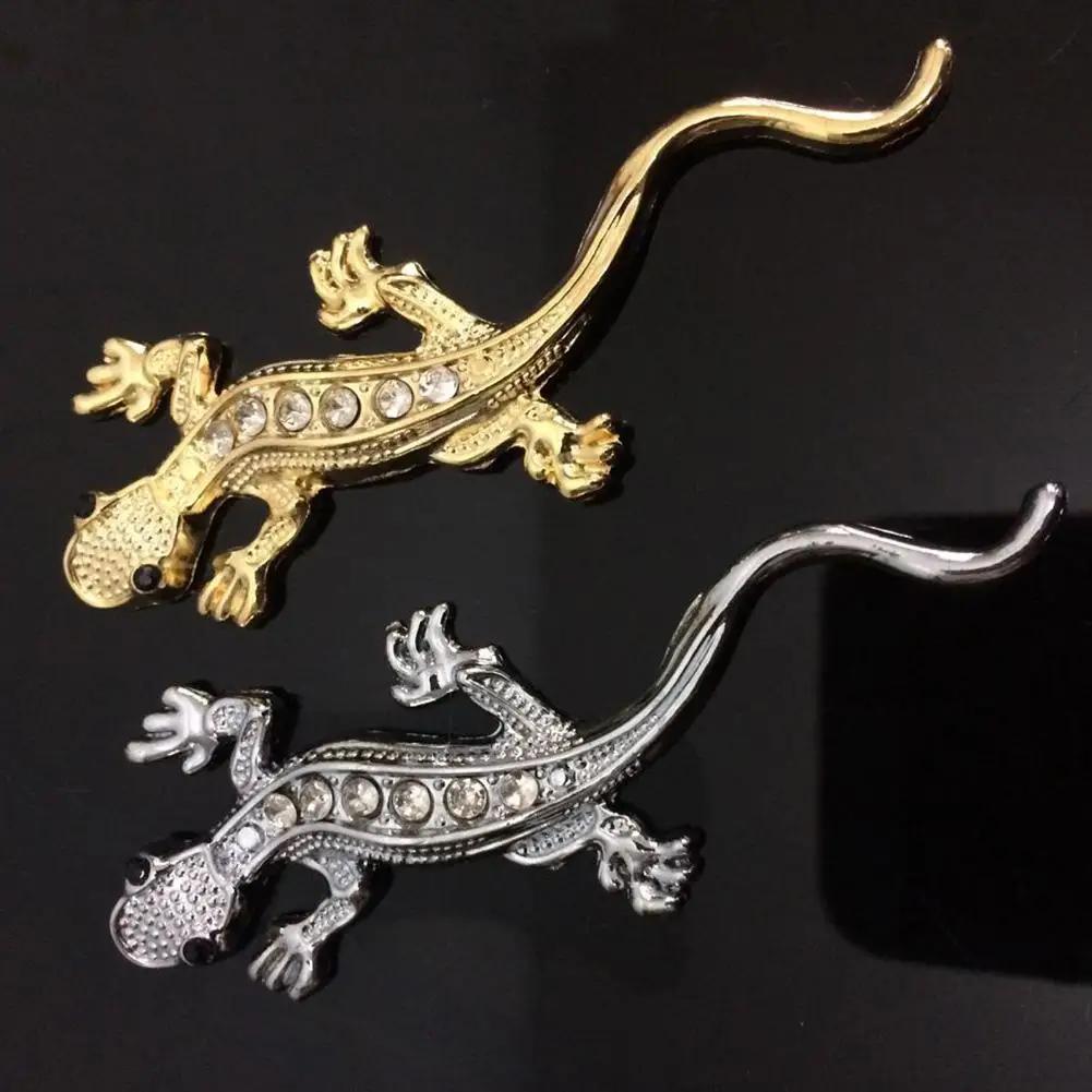 Car 3D Sticker Diamond Gekko Japonicus Auto Motorcycle Emblem Badge Car Metal Decals Car Window Sticker Decor for Accessories