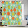 Colorful Retro Circle Pattern Waterproof Shower Curtain With Hooks For Bathroom Decor Home Accessory Easy To Clean And Maintain