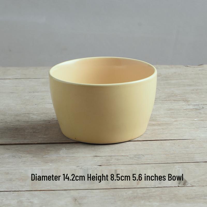 Yijia Retro Ceramic Underglaze Color Bowl: Perfect for Noodles, Congee, Rice, Soup, and Salad.