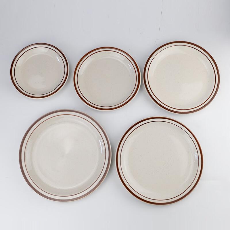 abay European Hand-Painted Bone China Oval Dinner Plate