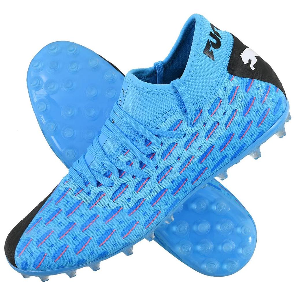 Puma Future 5.2 Netfit Mg Comfortable Soccer Shoes Men Soccer Shoes Blue Black 105794-01