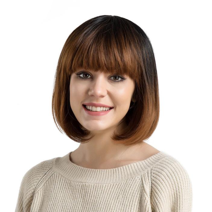 Bob Parik Zhenshin Korotkij Pryamoj Chelkoj Polnyj Pariki Iz Naturalnyh Volos Kupit Po Nizkim Cenam V Internet Magazine Joom