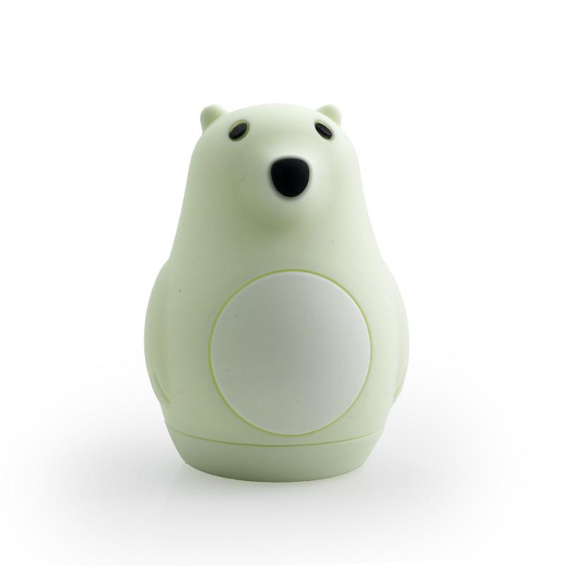 Детская ванночка Мультяшная собака и медведь Силиконовая игрушка-брызгалка светло-зеленый