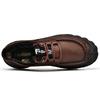Sapatos masculinos de couro genuíno para caminhada, calçados casuais para atividades ao ar livre