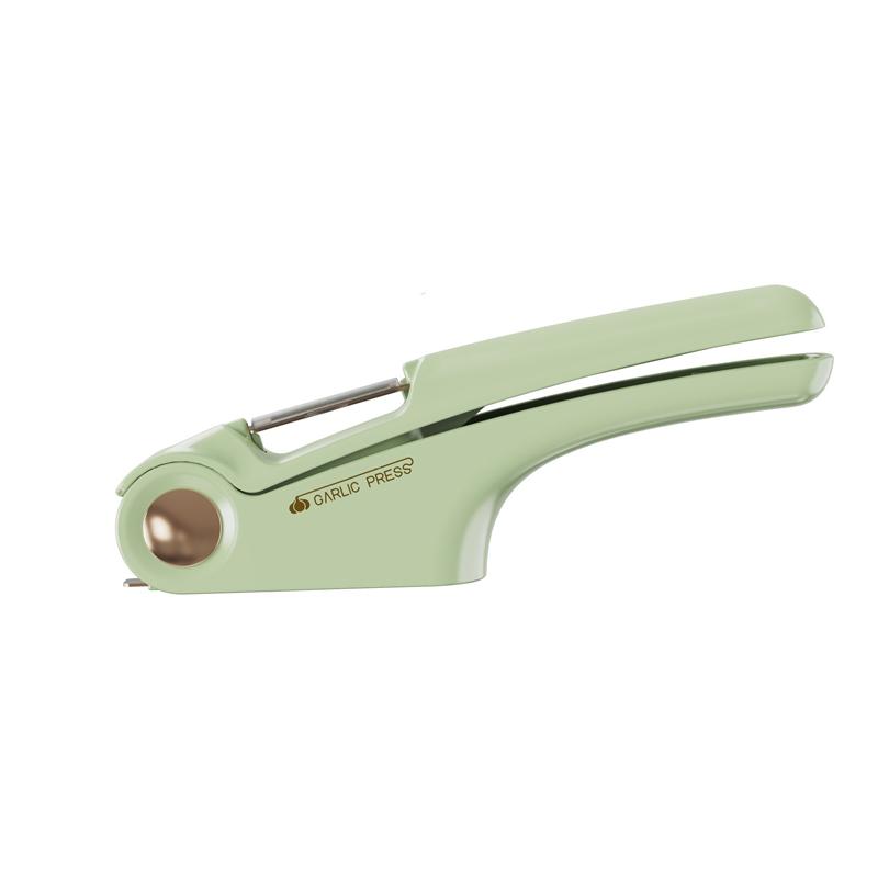 4-In-1 Stainless Steel Garlic Press - Multifunctional Manual Mincer, Crusher & Slicer for Kitchen and Restaurant Use