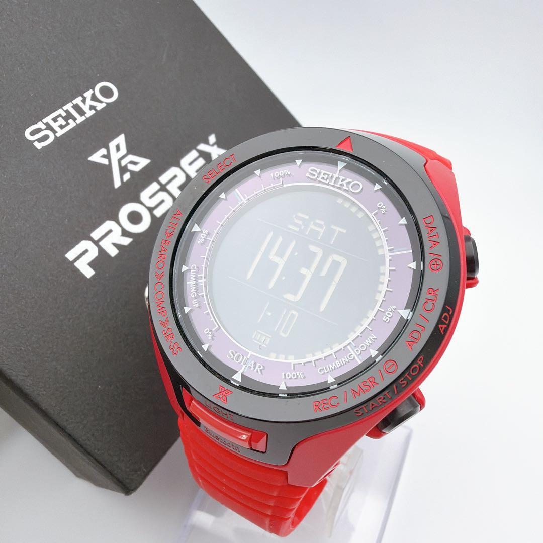 [Б/У]SEIKO Prospex Alpinist SBEL007 Солнечные Цифровые Часы Дельфины Миура Мужские Часы Отличное Состояние