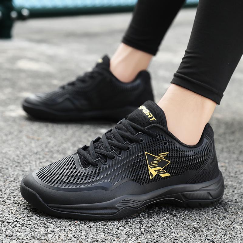 36-45 Couple Plus Size Shock-absorbing Anti Slip Wear-resistant Breathable Fashionable Sports Tennis Shoes Badminton Shoes