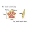 DIY Dog Paw Print Pendant: Glittery Customizable Pet Tag with Logo Printing Options
