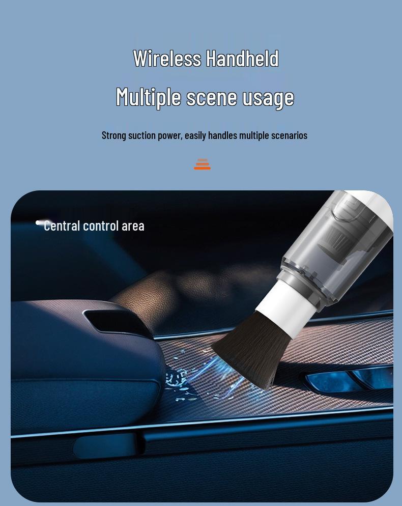 Compact Handheld Car Vacuum Cleaner for Ashtray, Dust, and Coffee Grounds