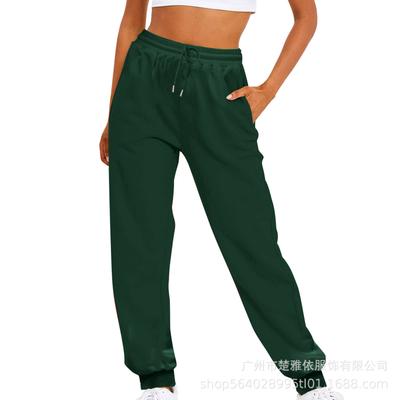 Women's Fleece Lined Joggers Loose Fit Casual Sports Pants Multicolor Cross-Border Daily Wear Comfortable Trousers