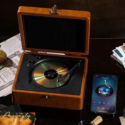 Retro Bluetooth CD přehrávač a stereo reproduktor - kreativní dárkový předmět