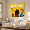 Mafalda Girl Tapestry Wall Hanging Tapestry Art Deco Blanket Curtain Hanging At Home Bedroom Living Room Decor