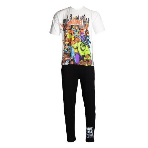 Marvel Avengers Mens Characters Cotton Pyjama Set