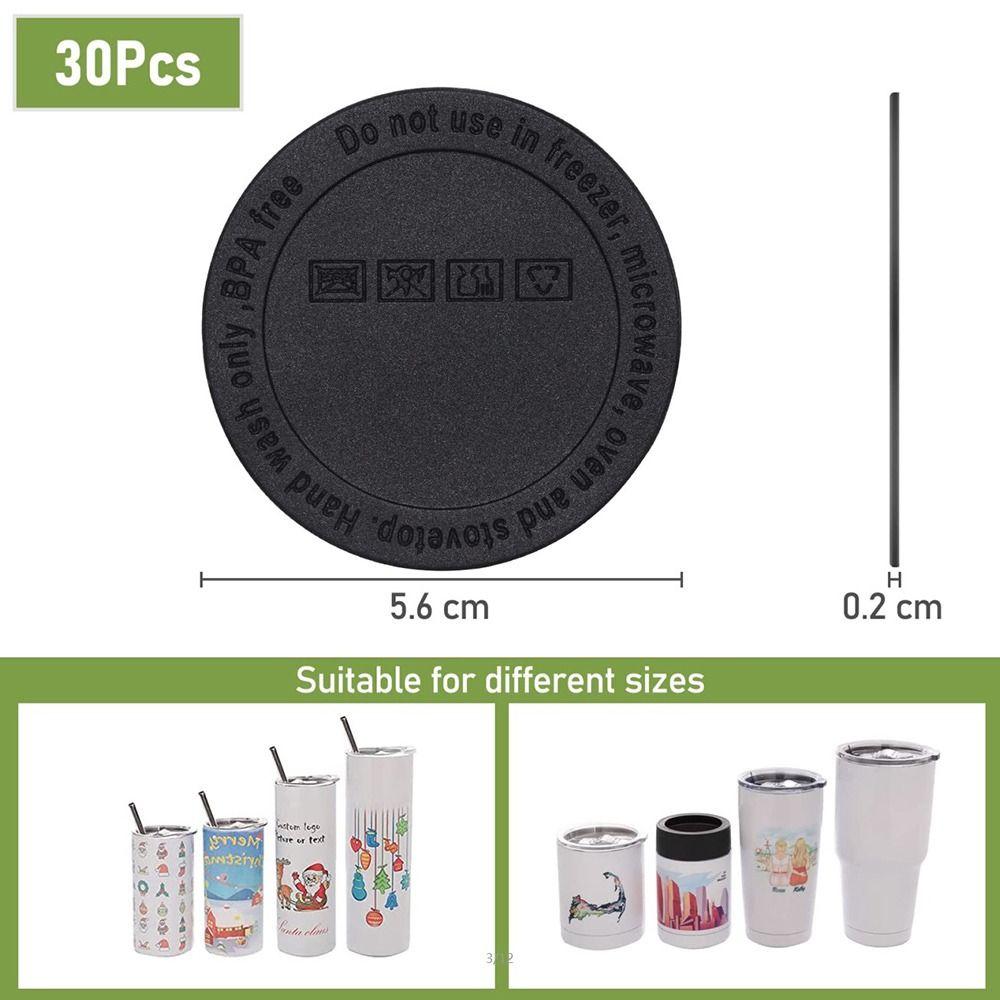 10Pcs Hot Straight Sublimation Circular Coaster Sublimation Silicone Cup Mat Pads Silicone
