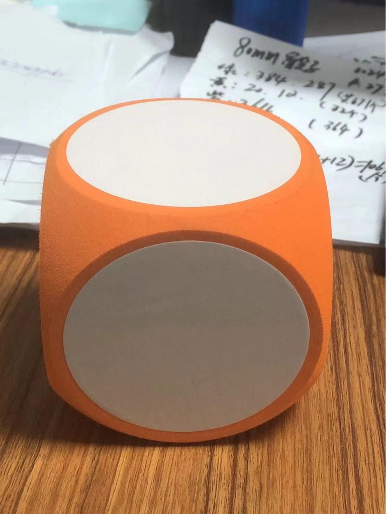 6cm Eco-friendly EVA Erasable Dice with Rounded Corners - Educational Toy & Teaching Aid for Children, Available In Various Styles