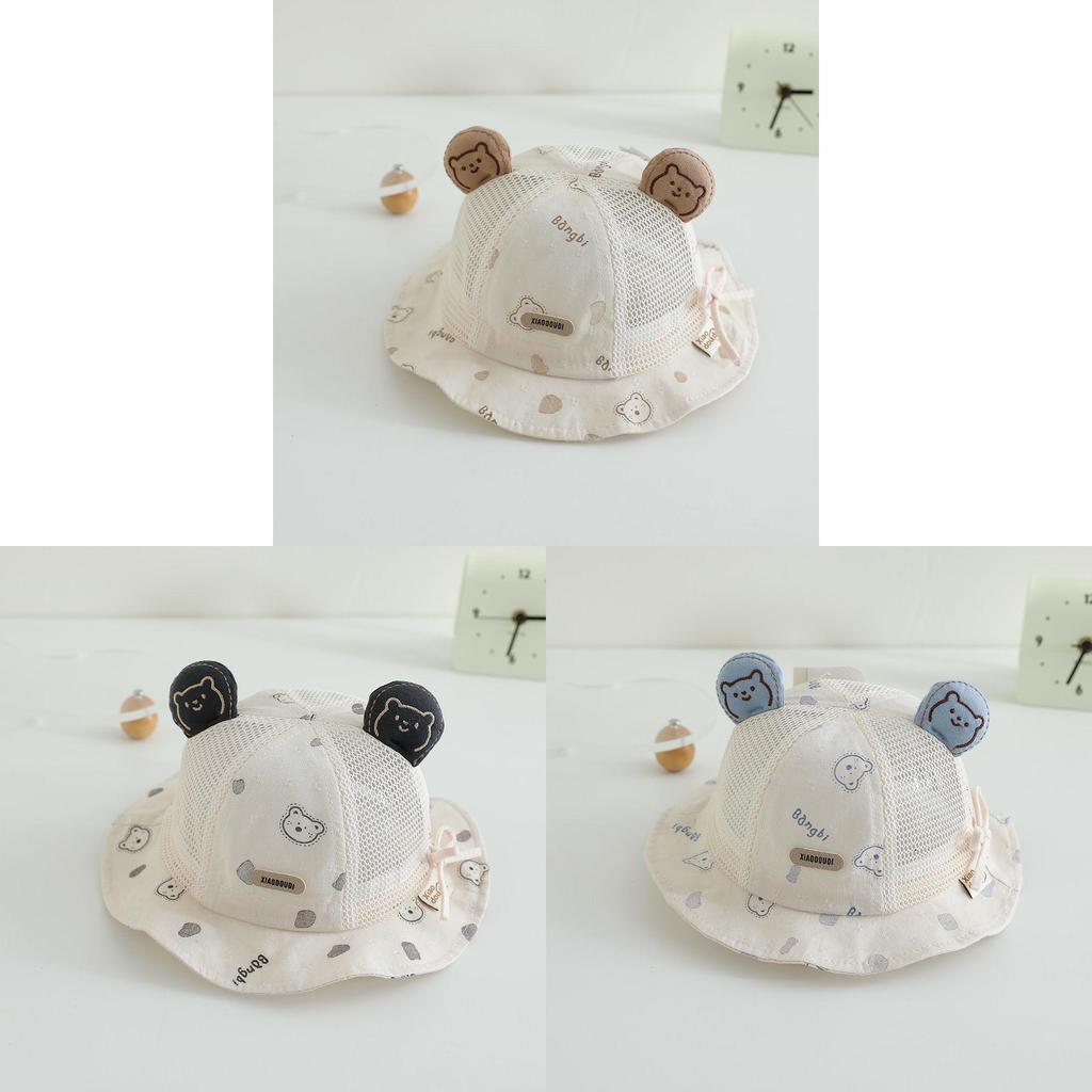 Baby Sun Hat Summer Mesh Kids Adjustable Wide Brim Cap For Sun Protection