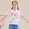 Hello Kitty Girls' Cartoon Print Short Sleeve T-Shirt