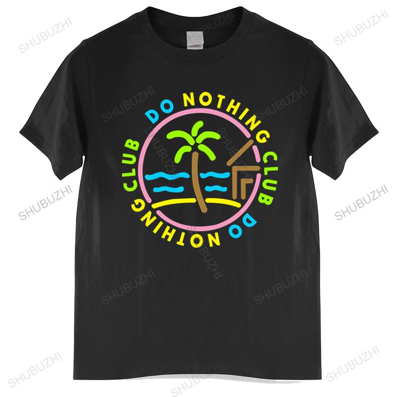 Club Des Faineants Palmier Luxe Logo Paris Mode Brand Teeshirt Unisex Cotton T Shirt Summer Brand Tshirt Do Nothing Club